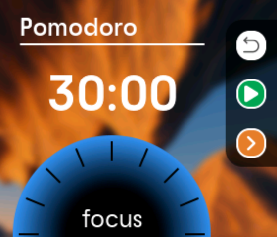 Pomodoro widget