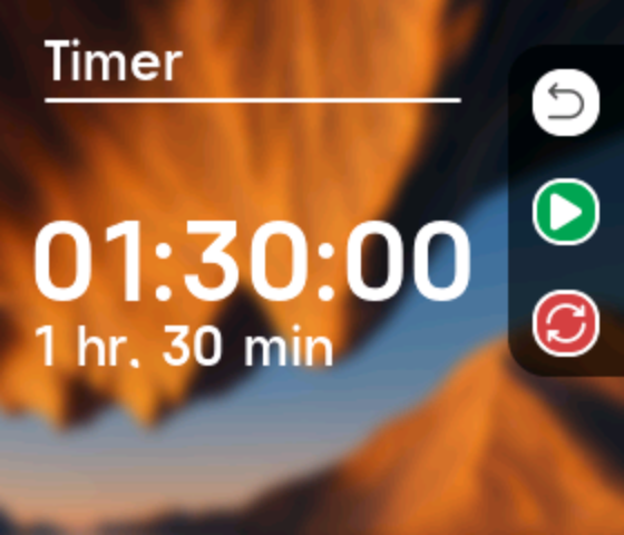 Timer widget